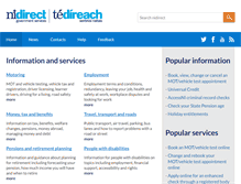 Tablet Screenshot of nidirect.gov.uk